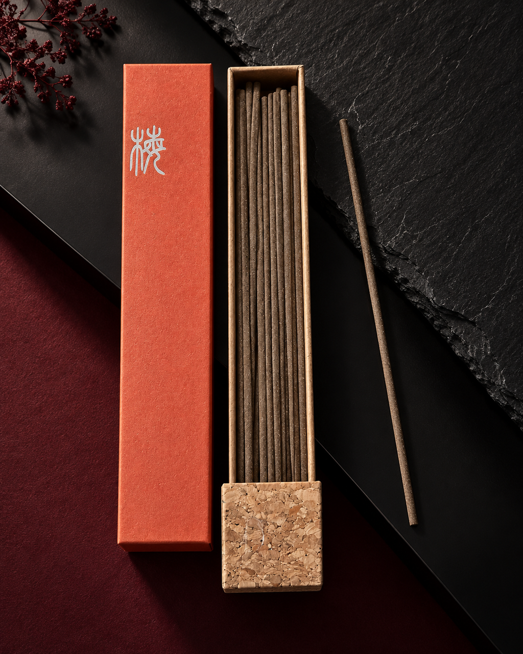 Premium 24-Ingredient Tibetan Incense Sticks – Botanical Wood & Resin Blend